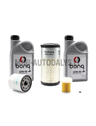 Filtru komplekts Aixam Kubota Z482 + 2 litri motoreļļas