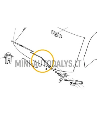 Priekšējā vējstikla tīrītāja svira Ligier JS50 / JS50L Ph1