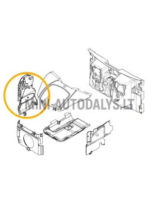 Dzin izolācija dzinēja priekšējā labā Ligier / Microcar