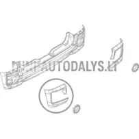 Ligier JS60 Sport Ultimate aizmugurējā bufera kreisās puses pārsegs (perlamutra balts)