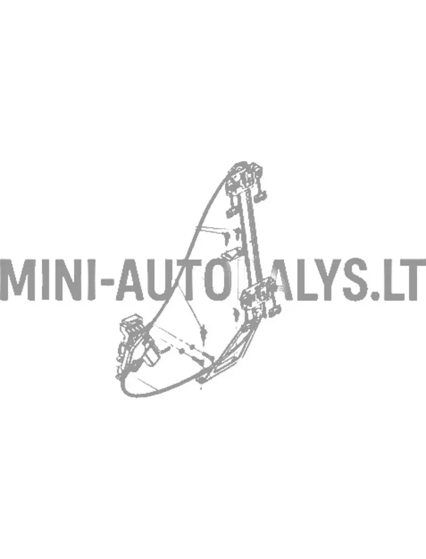 Logu pacēlājs elektrisks kreisais Microcar MGO 3 / MGO4 / MGO6