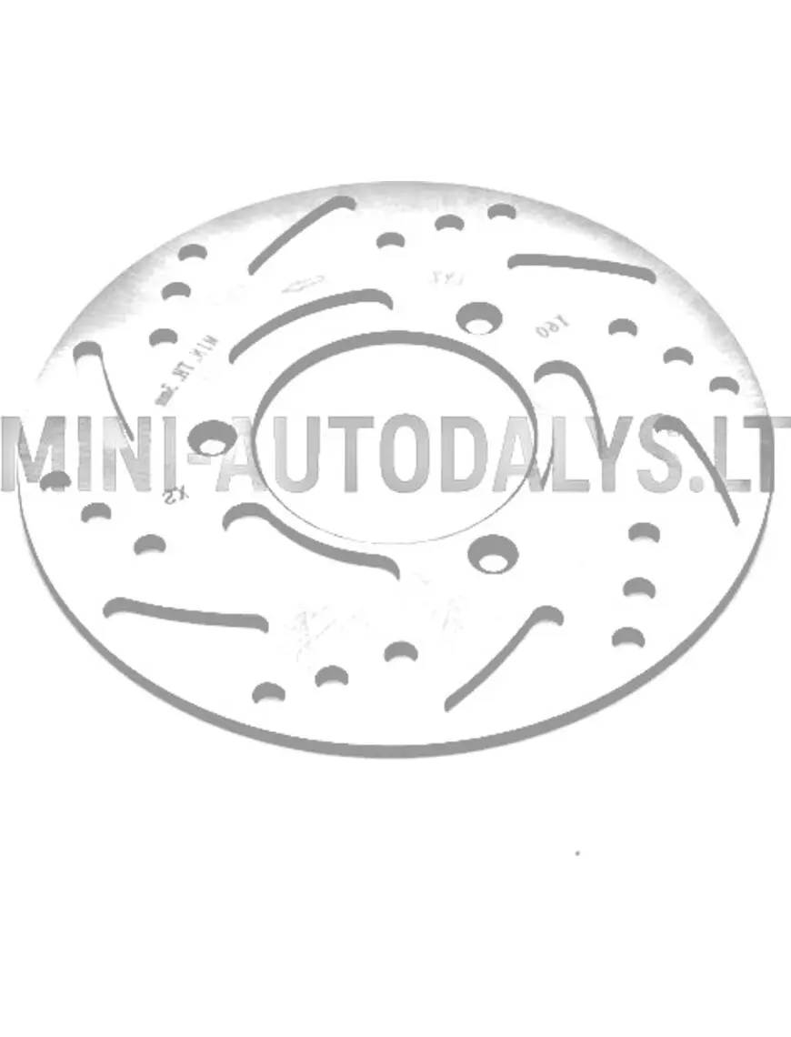 Aizmugurējais labais bremžu disks Microcar / Ligier (Ø 165 mm)