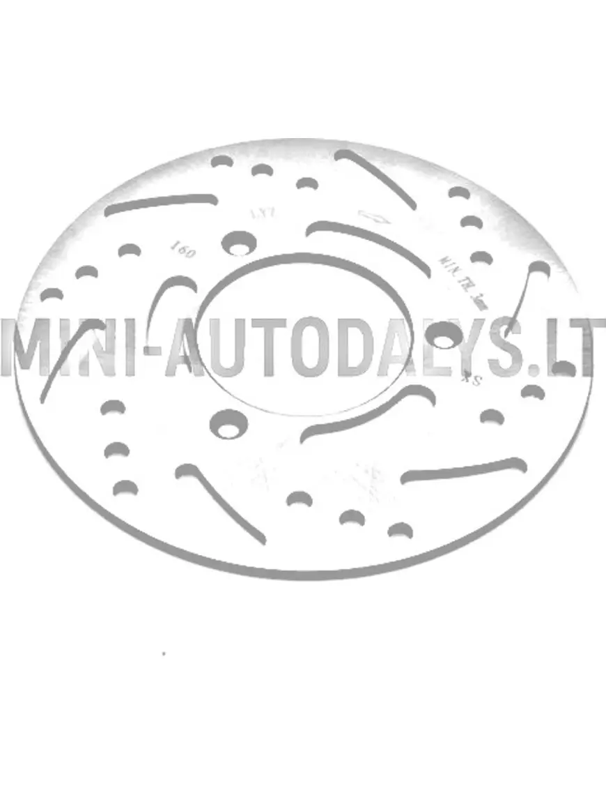 Microcar / Ligier aizmugurējais kreisās puses bremžu disks (Ø 165 mm)