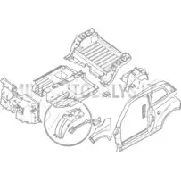 Ligier JS50 / JS50L ph1 kreisās puses priekšējā riteņa arka