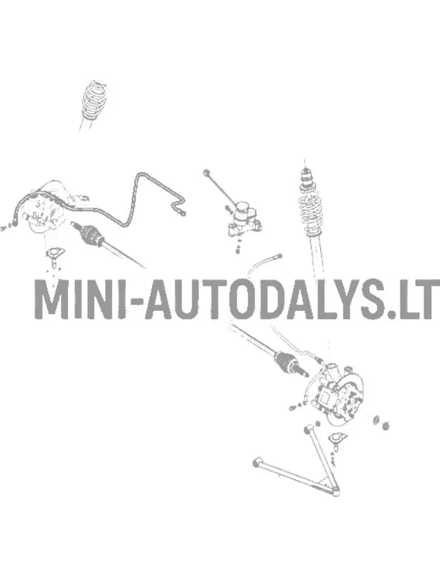 Priekšējā labā bremžu šļūtene Microcar / Ligier