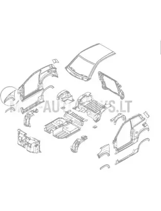 Labais priekšējais spārns Ligier JS60 (perlamutra balts)
