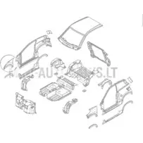 Labais priekšējais spārns Ligier JS60 (perlamutra balts)