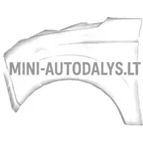 Microcar Due2/3 MGO3/4 (balts) priekšējais kreisais spārns