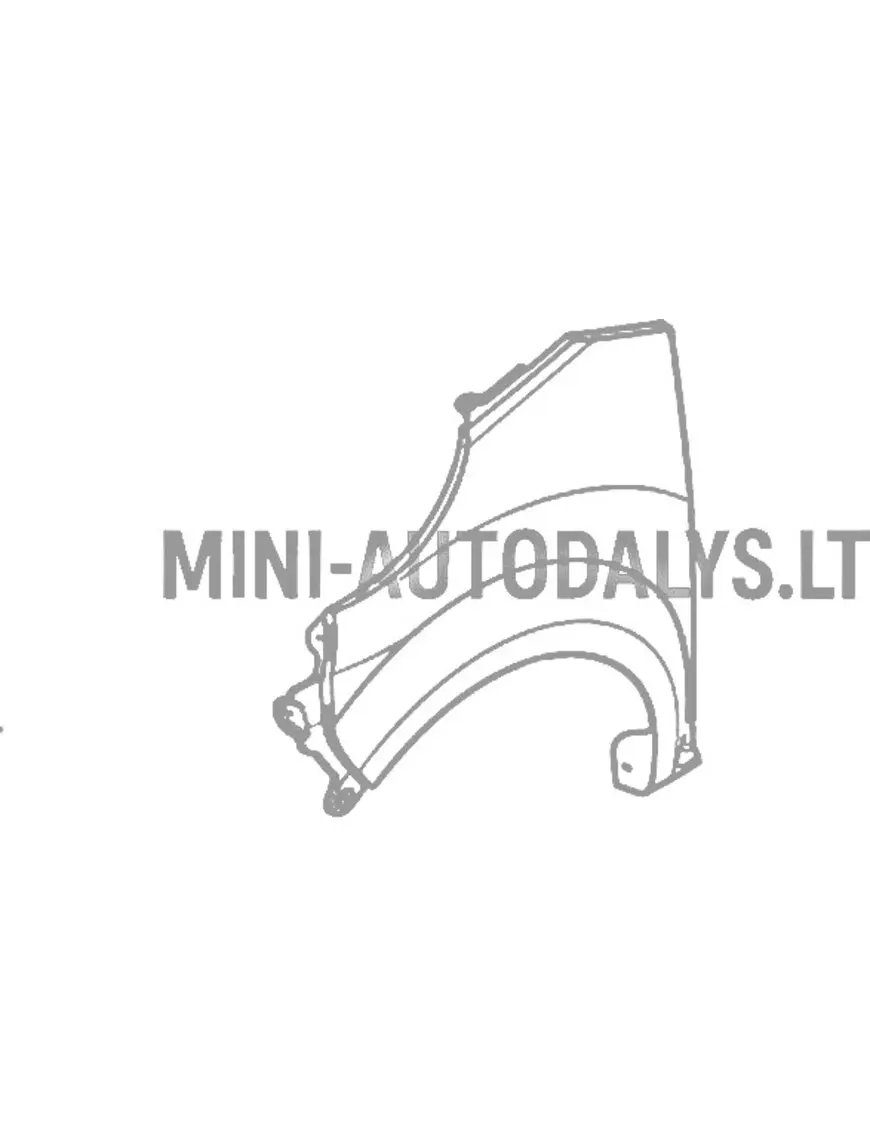 Microcar M8 kreisais priekšējais spārns