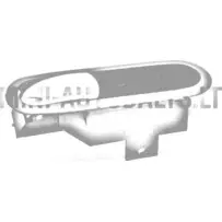 Iekšējais durvju rokturis "Aixam" (hromēts)