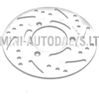 Microcar / Ligier kreisās puses aizmugurējais bremžu disks (Ø 165 mm)