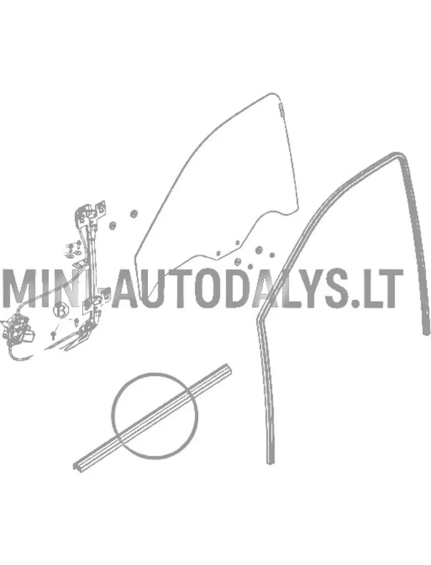 Durvju loga blīvējums Ligier