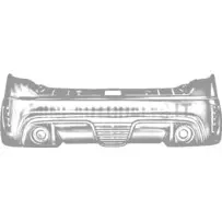 Aizmugurējais bamperis Ligier JS50 / JS50L Ph2/Ph3 Sport