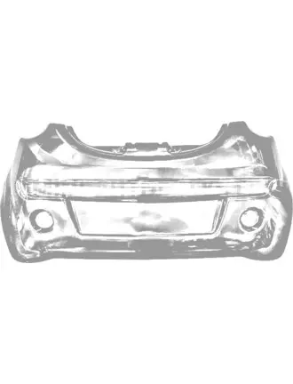 Microcar Dué aizmugurējais buferis #16050 | Mini Auto Parts
